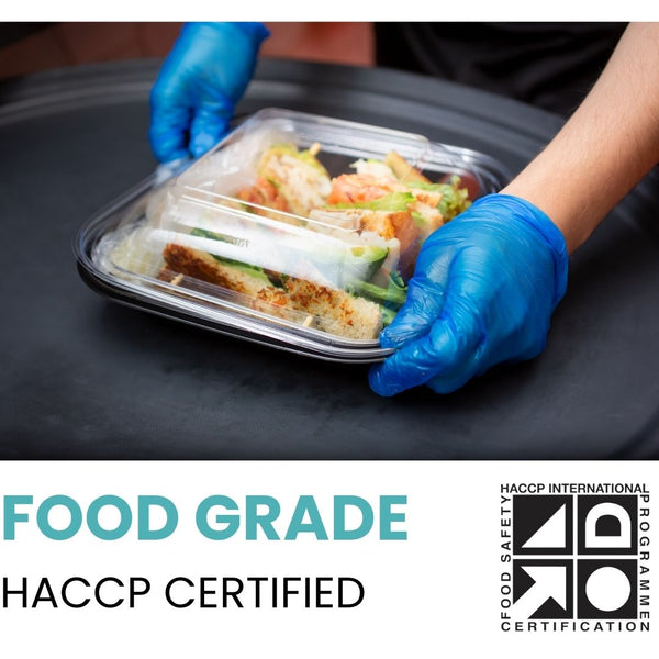 Handicare Blue Vinyl Disposable Powder Free Glove 100 Pack