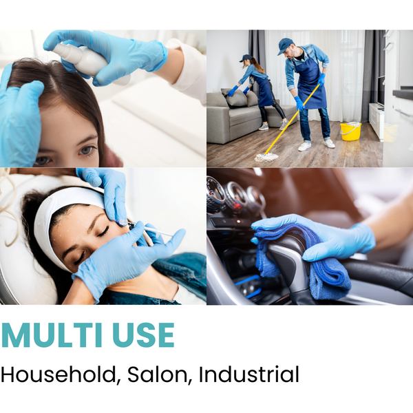 Handicare Blue Nitrile Powder Free Single Use Examination Gloves