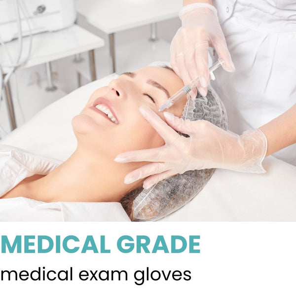 Handicare Clear Disposable Vinyl Powder Free Gloves 100 Pack (Carton)