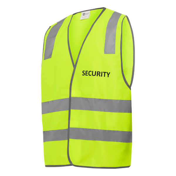 Shield Right Security Hi Vis Safety Vest – Yellow – Reflective Day & Night