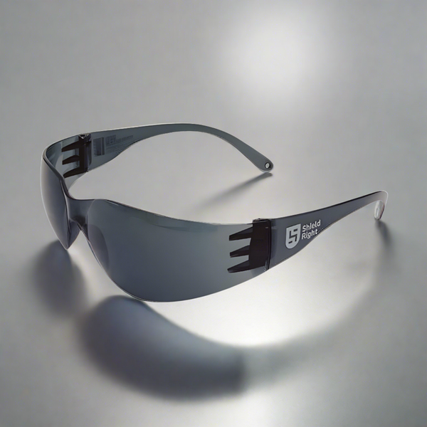 Shield Right Classic Safety Glasses Smoke Lens (Carton of 300)