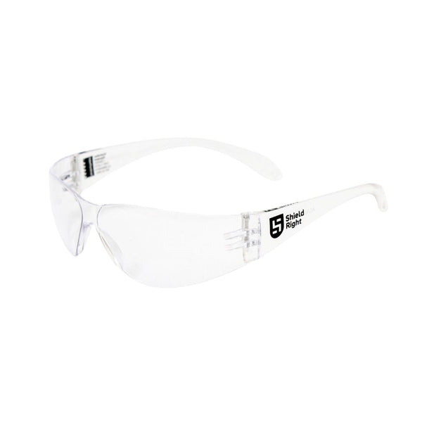 Shield Right Classic Safety Glasses Clear (12 Pack)