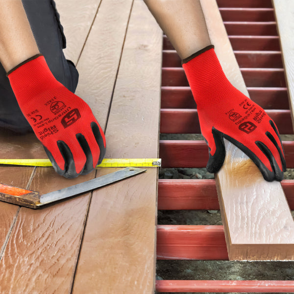 Shield Right UltraGrip Latex Work Gloves (12 Pack)