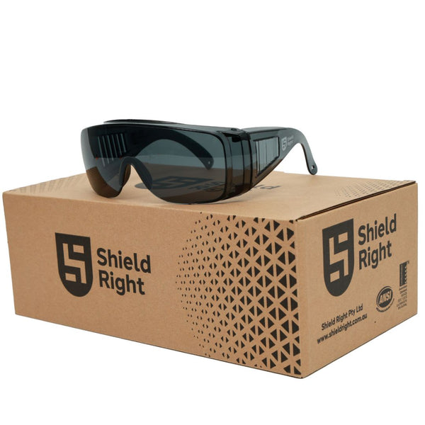 Shield Right Visitor Safety Glasses Tinted (Pack of 12)