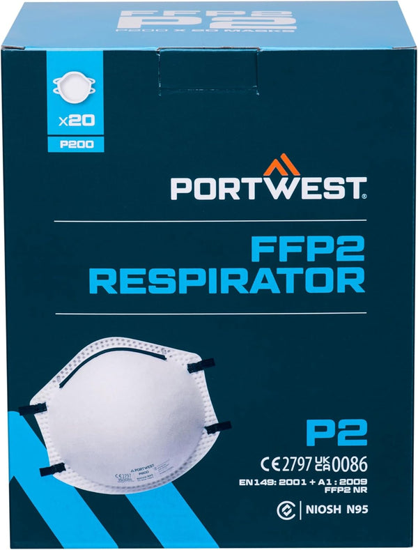 Portwest P200 Dust Mist Respirator (Pk20)