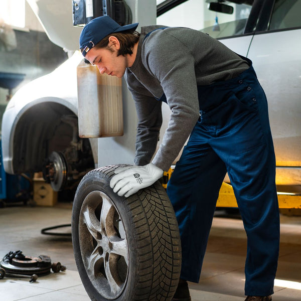 Shield Right Grey Cowhide Riggers Gloves (12 Pack)