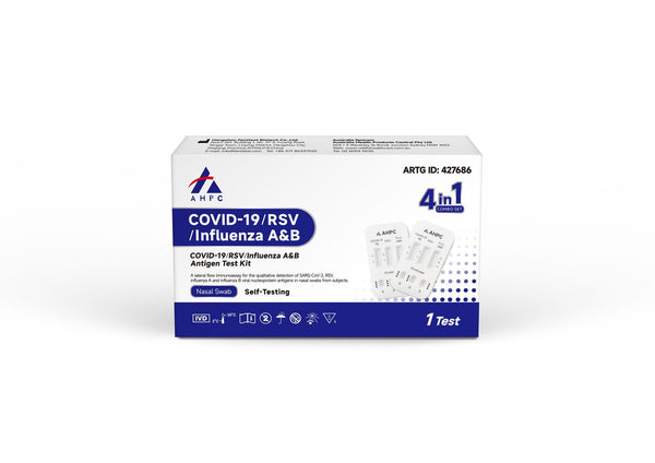 AHPC Covid-19/RSV/Influenza A&B Antigen Test Kit 1 Test (4 in 1)
