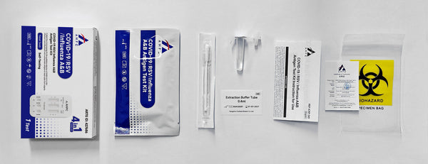 AHPC Covid-19/RSV/Influenza A&B Antigen Test Kit 1 Test (4 in 1)