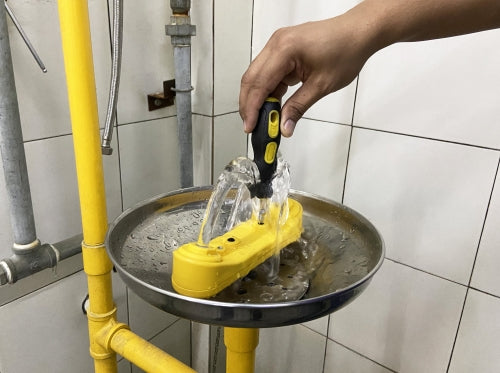 Stainless Steel Floor Mounted Combo Unit – Drench Shower & Eyewash