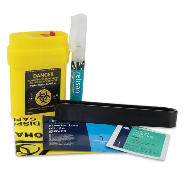 Deluxe Sharps Kit, Plastic Portable