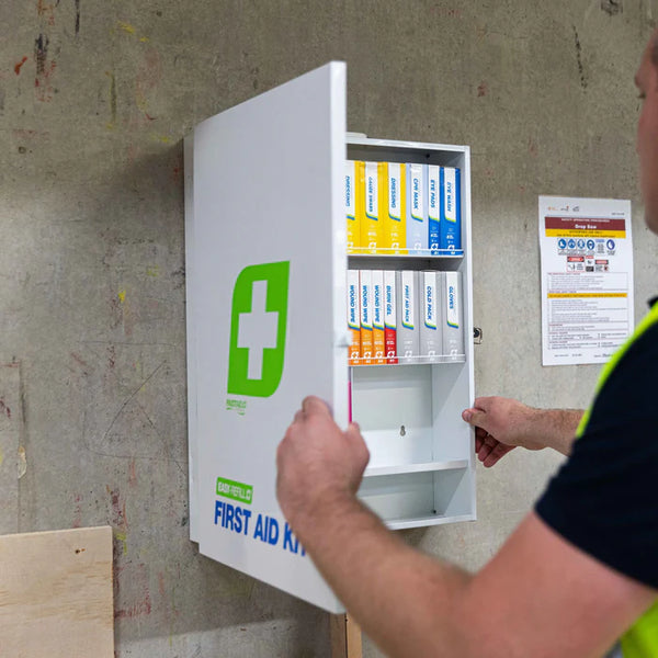 FastAid Easy Refill First Aid Kit, Metal Wall Mount