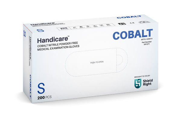 Handicare Cobalt Nitrile Medical Examination Gloves - 200 Pack