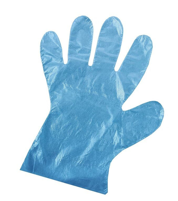 Shield Right Blue LDPE Disposable Gloves, Food Handling Gloves