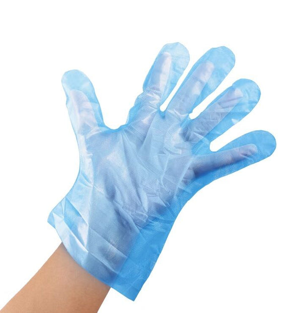 Shield Right Blue LDPE Disposable Gloves, Food Handling Gloves