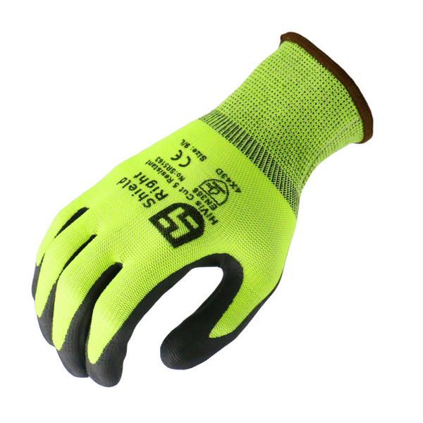 Shield Right HiVis Cut 5 Resistant Gloves