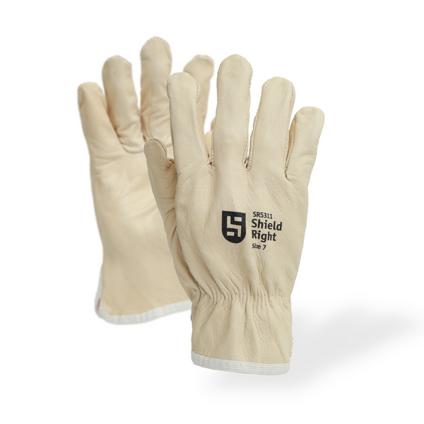 Shield Right Beige Premium Riggers Gloves (12 Pack)