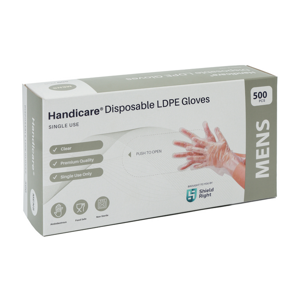 Handicare LDPE Disposable Gloves