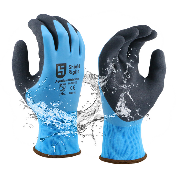 Shield Right AquaGuard Waterproof Gloves - Carton of 120