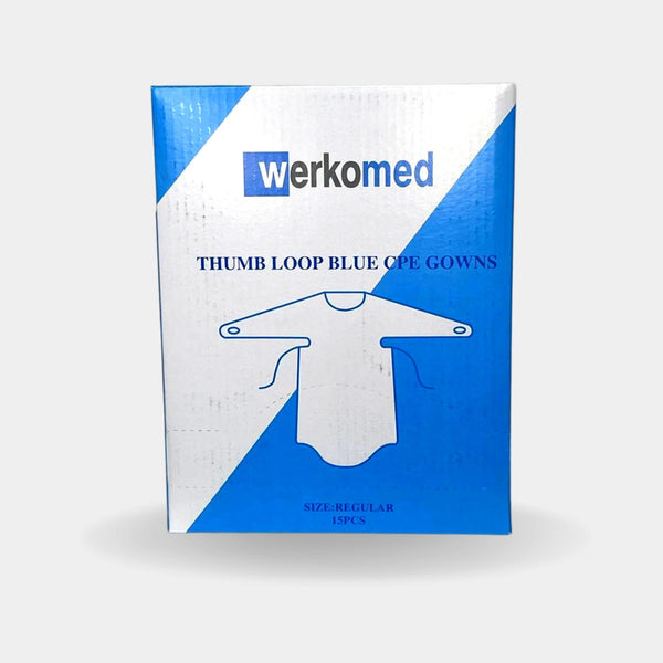 Blue Disposable CPE Gown – 15 Pack