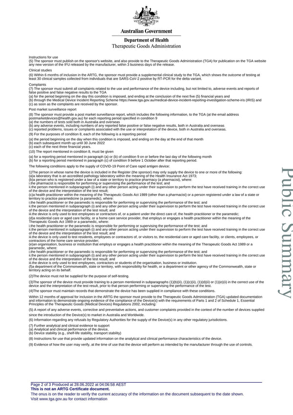 Clungene Covid-19 Rapid Antigen Self Test Nasal Swab (5 Pack)