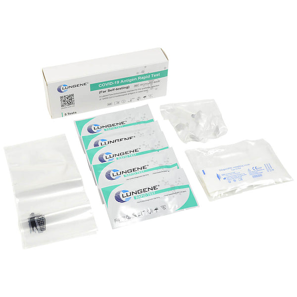 Clungene Covid-19 Rapid Antigen Self Test Nasal Swab (5 Pack)