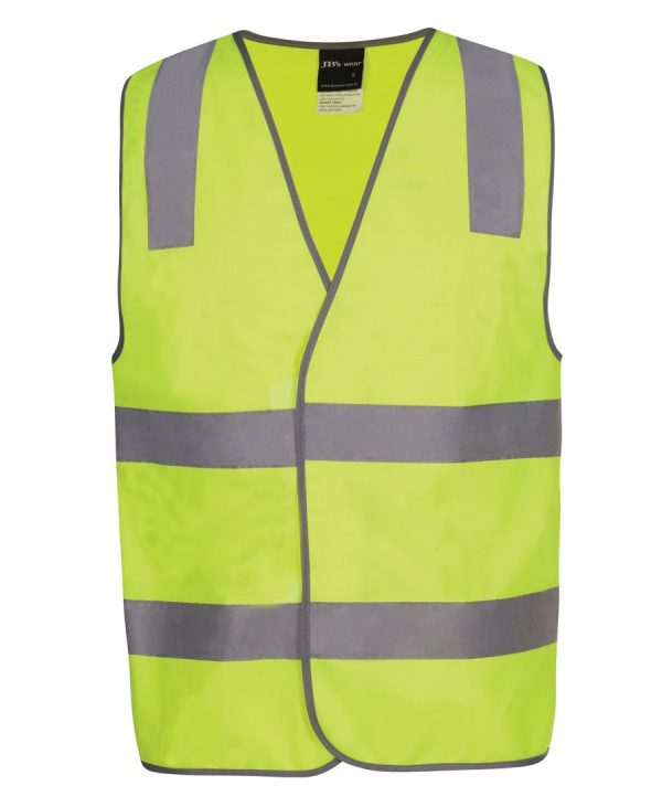 Hi Vis Reflective Yellow Visitor Safety Vest 6DNS7