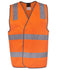 Hi Vis Orange Reflective Safety Vest 6DNSV