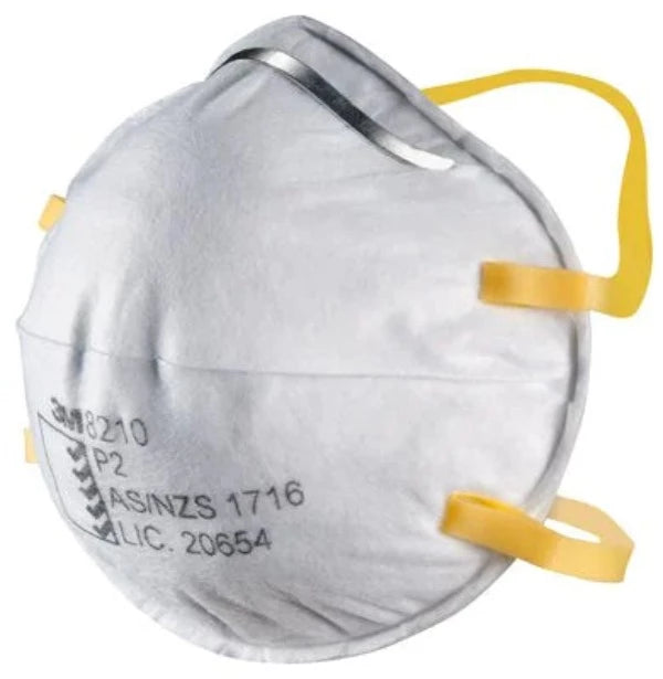 3M™ 8210 Face Mask Respirators P2 Rating 20 Pack