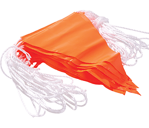 Maxisafe Orange PVC Bunting Flagline