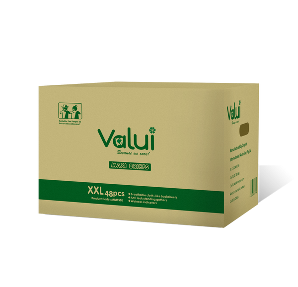 Valui Maxi Briefs Nappy Style (6 Packs/72pcs)