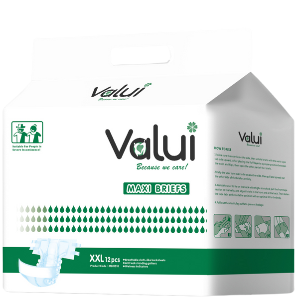 Valui Maxi Briefs Nappy Style (Pack of 12)
