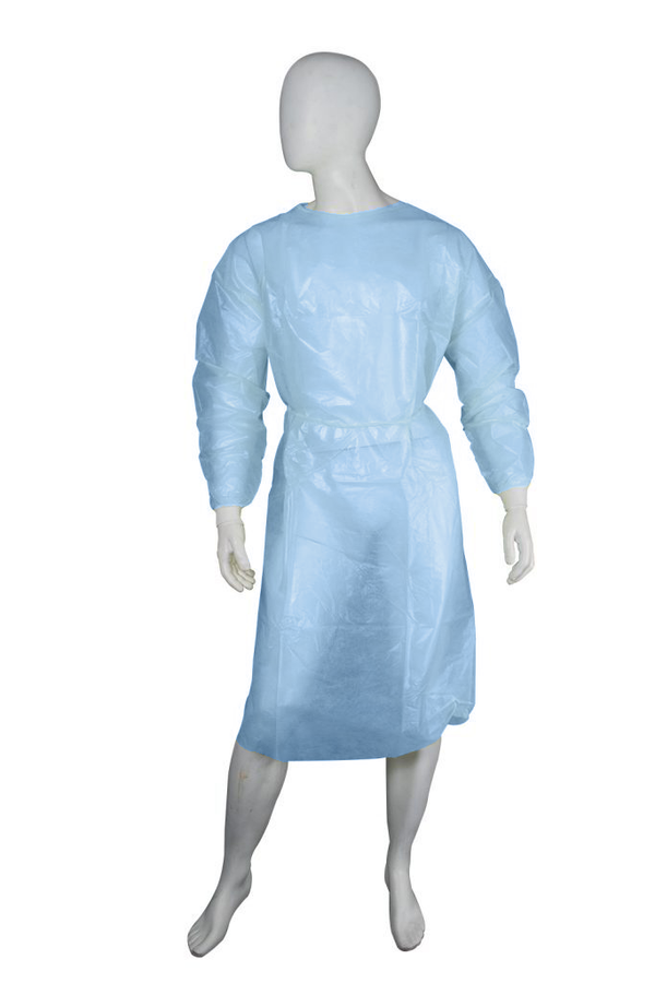 Level 3 Isolation Gown 45gsm – Knitted Cuff, Velcro
