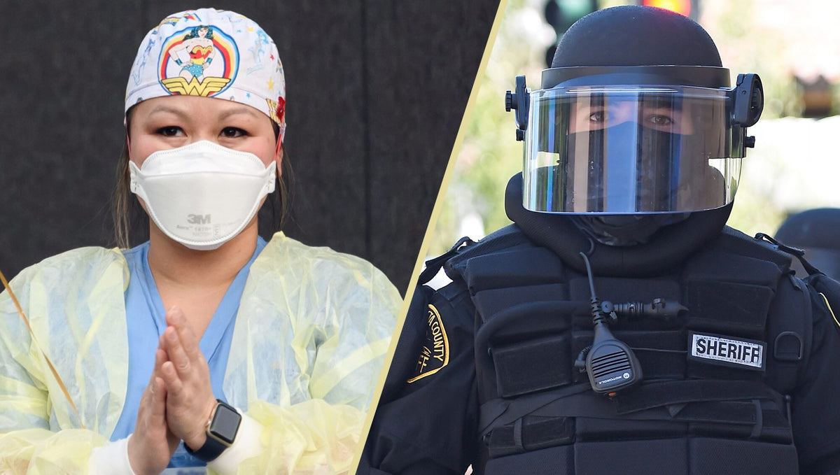 One Police Officer's Riot Gear Could've Bought PPE for 31 Nurses