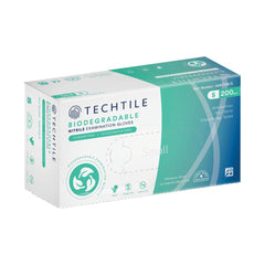 TECHTILE Nitrile Gloves Biodegradable Green PF (200/p)