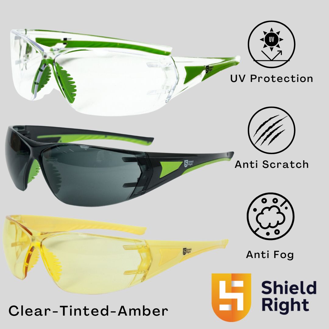 Shield Right Pro Safety Glasses Amber