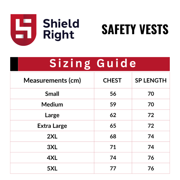 Shield Right Staff Hi Vis Safety Vest – Yellow – Reflective Day & Night