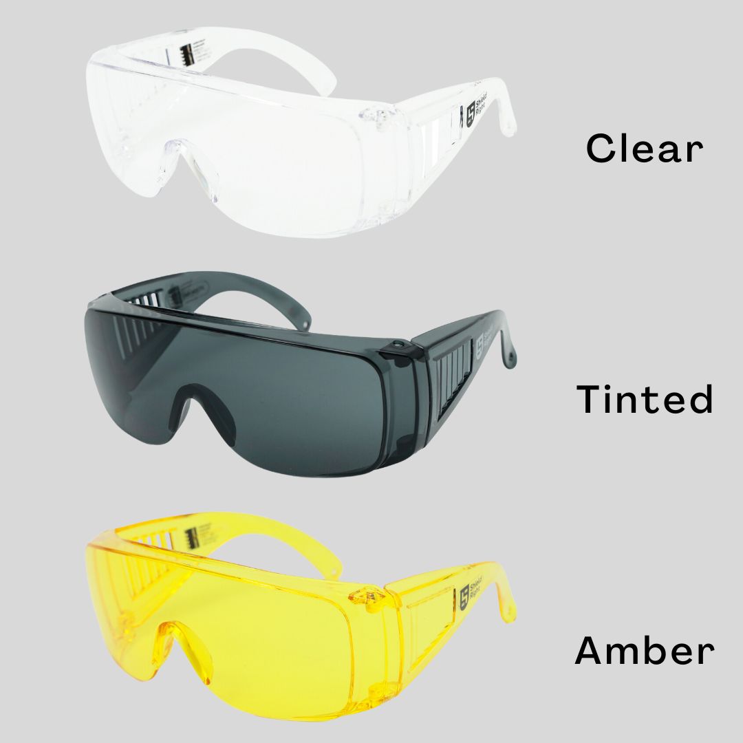 Shield Right Visitor Safety Glasses Tinted (Pack of 12)