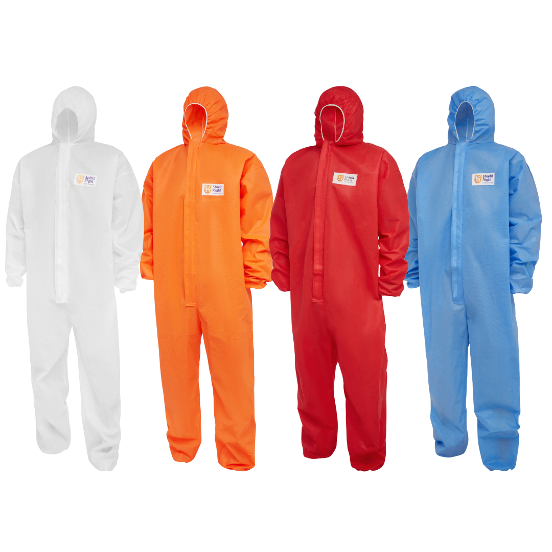 Shield Right Disposable Coveralls SMS Type 5-6