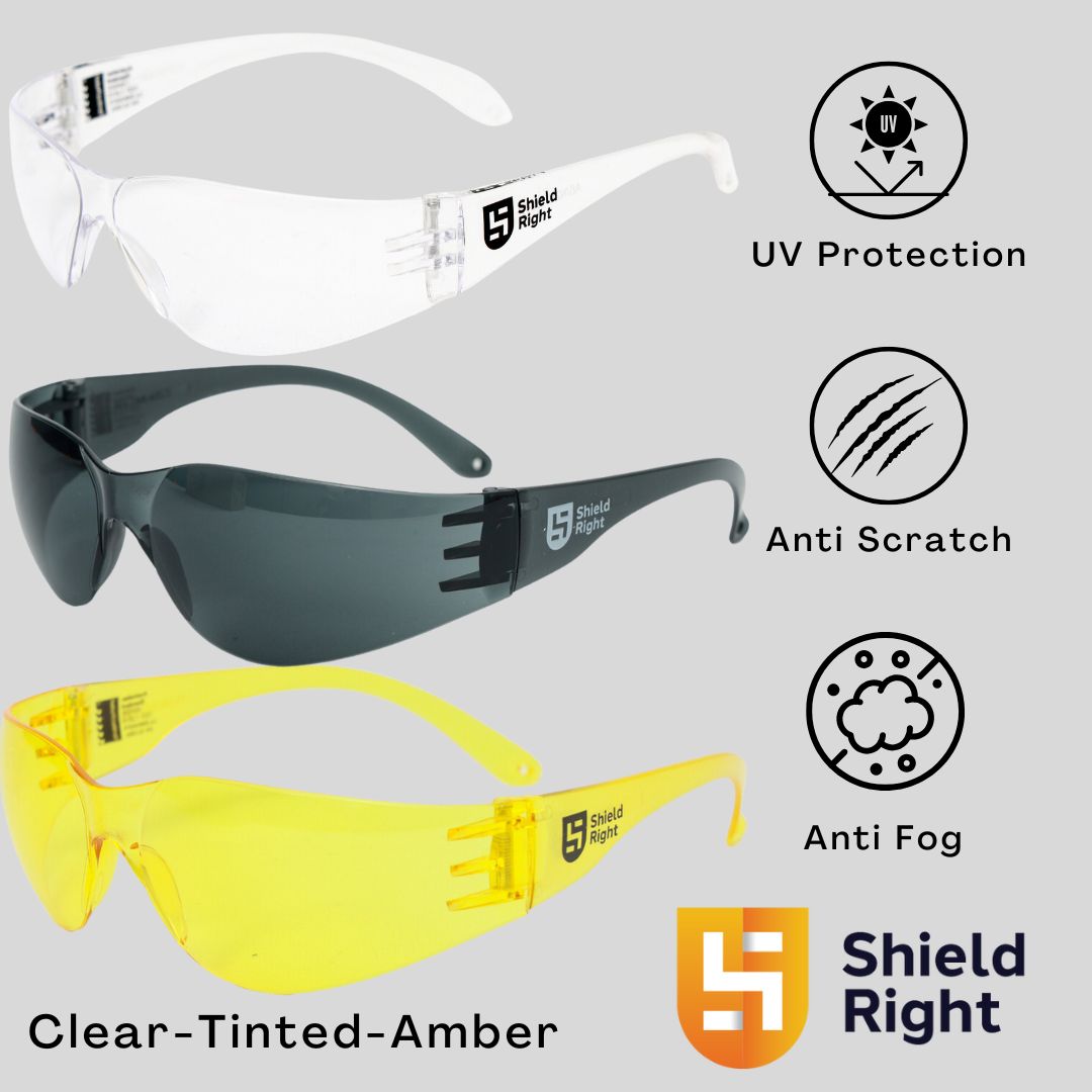 Shield Right Classic Safety Glasses Amber
