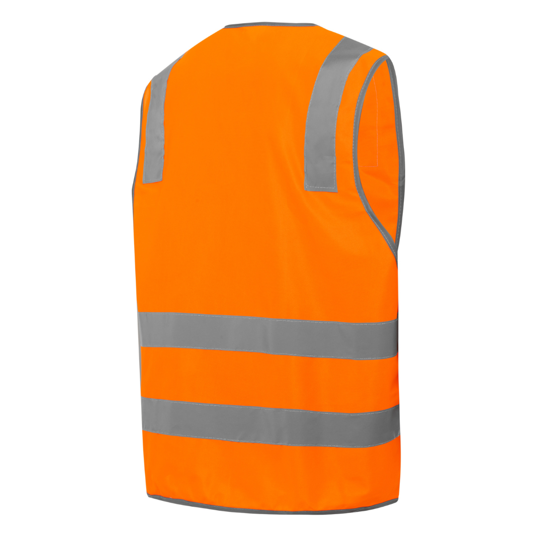 Shield Right Hi-Vis Orange Reflective Safety Vest Day & Night