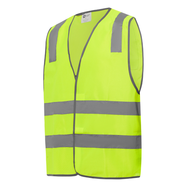 Shield Right Visitor Hi Vis Safety Vest – Yellow – Reflective Day & Night