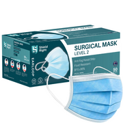 Shield Right Surgical Face Mask Latex Free Earloops – 50 Pack