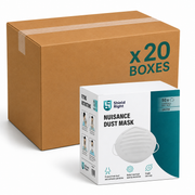Shield Right Nuisance Dust Mask, Disposable – 50 Pack - Carton of 20