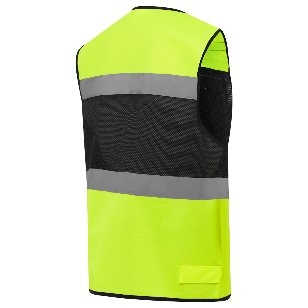 Shield Right Premium Hi-Vis Safety Vest – Reflective with Zip, Pockets & Mesh Back