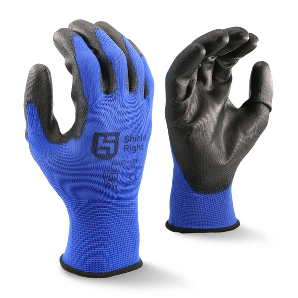 Shield Right EcoFlex PU Glove 13 Gauge Polyester Shell
