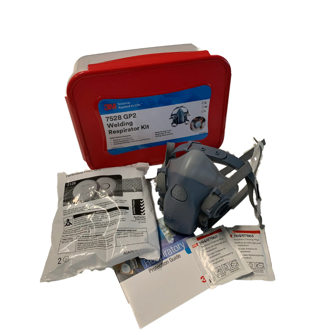 3M Welding Respirator Kit 7528, GP2, Medium
