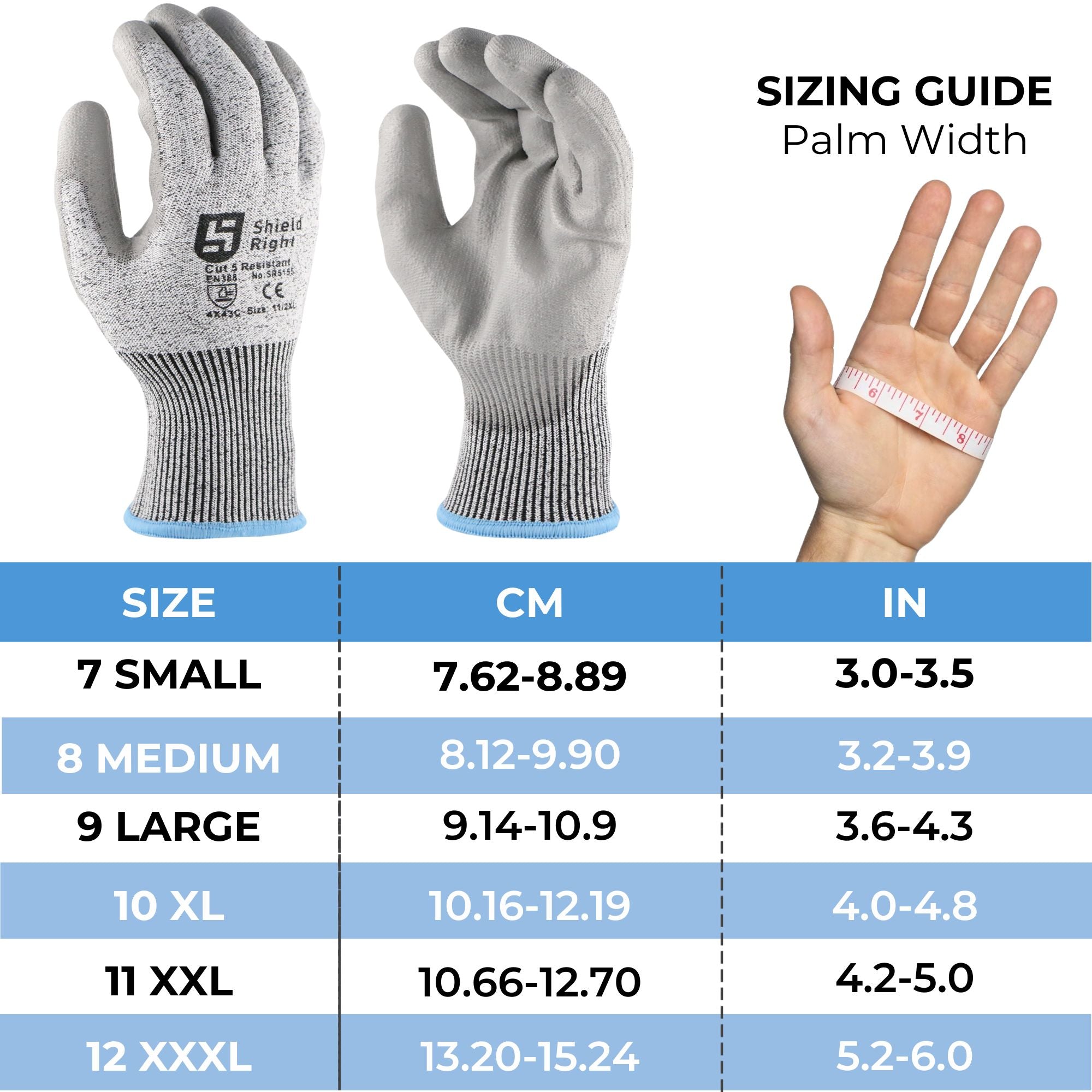 Shield Right Cut 5 Resistant Gloves - Carton of 120