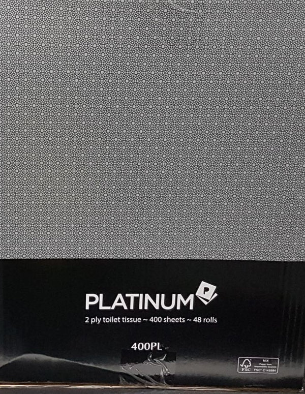 Platinum Toilet Paper Roll 400 Sheet Individually Wrapped (Carton of 48)