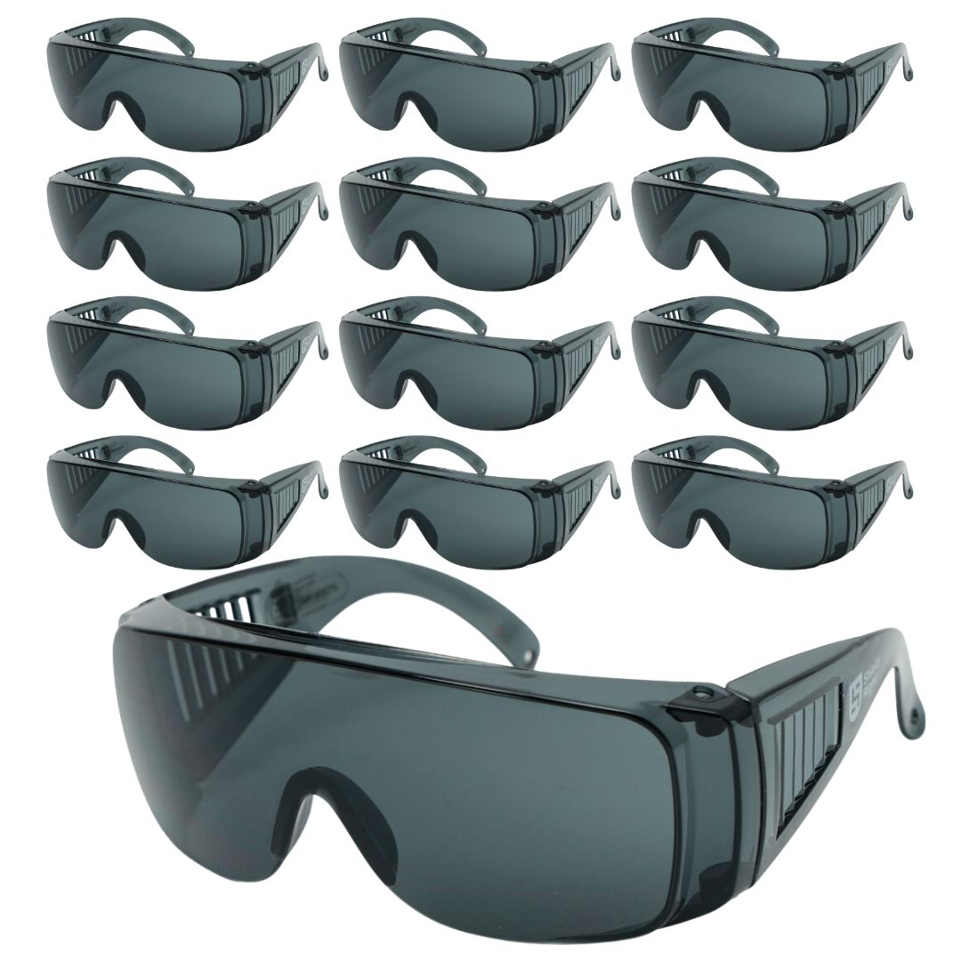 Shield Right Visitor Safety Glasses Tinted (Pack of 12)