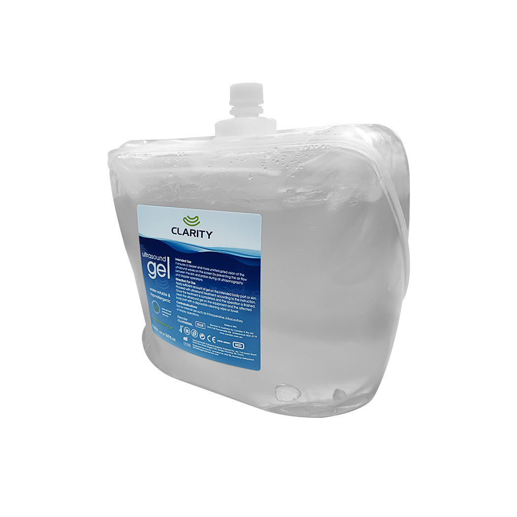 TASK Clarity Ultrasound Transmission 5L Gel, Clear